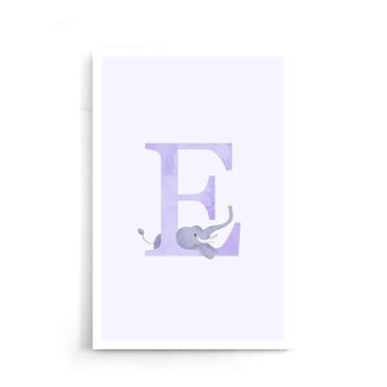 Alphabet E - Toile - 30 x 45 cm 7