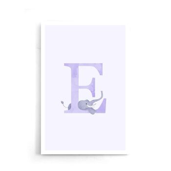 Alphabet E - Toile - 60 x 90 cm 7