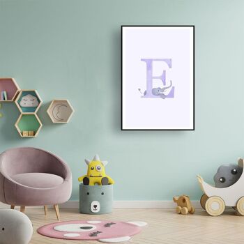 Alphabet E - Plexiglas - 30 x 45 cm 3
