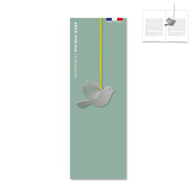 Segnalibro in metallo - Uccello