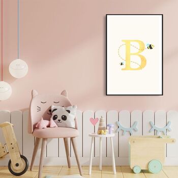 Alphabet B - Toile - 60 x 90 cm 3