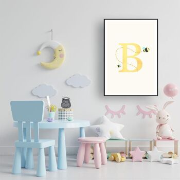 Alphabet B - Toile - 60 x 90 cm 4