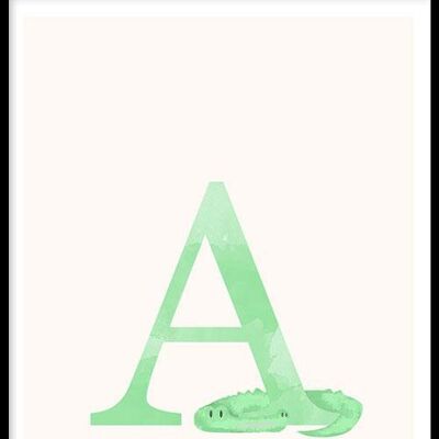 Alfabet A - Poster - 80 x 120 cm