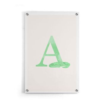 Alphabet A - Affiche encadrée - 20 x 30 cm 4