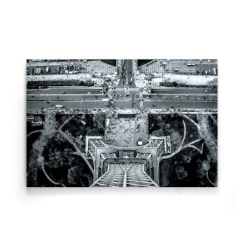 Vue aérienne de la Tour Eiffel - Affiche encadrée - 20 x 30 cm 7