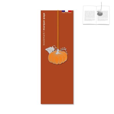 Metal Bookmark - Pumpkin