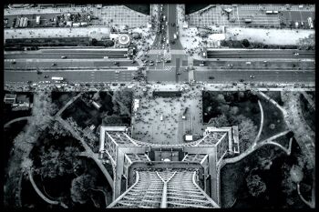 Vue aérienne de la Tour Eiffel - Toile - 40 x 60 cm 1