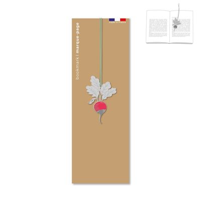 Metal Bookmark - Radish