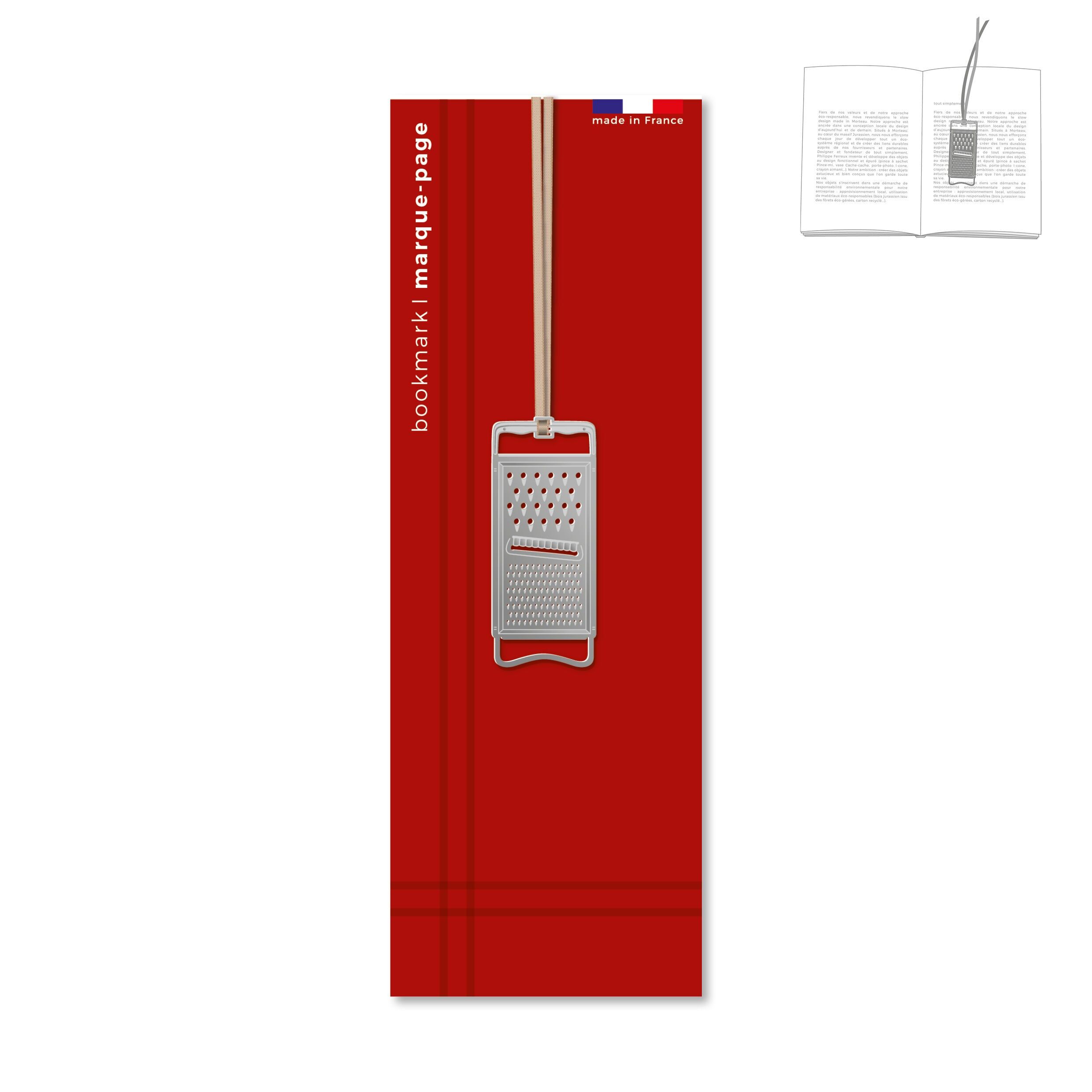 Segnalibro in metallo - grattugia