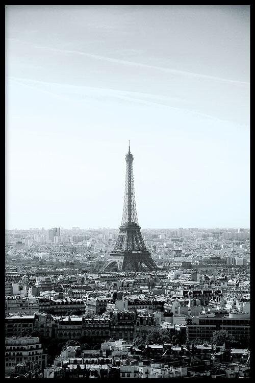 De Eiffeltoren II- Poster ingelijst - 40 x 60 cm