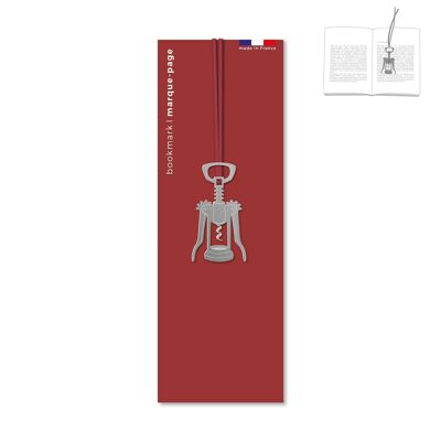 Metal Bookmark - Corkscrew