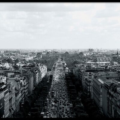 Champs-Élysées - Poster con cornice - 20 x 30 cm