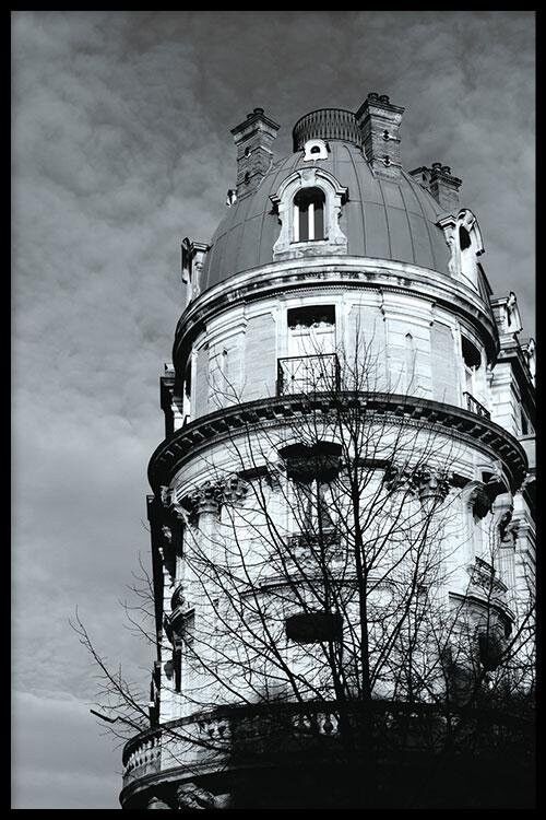 Architektur in Paris - Poster gerahmt - 50 x 70 cm