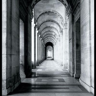 Passageway in Paris- Poster incorniciato - 40 x 60 cm