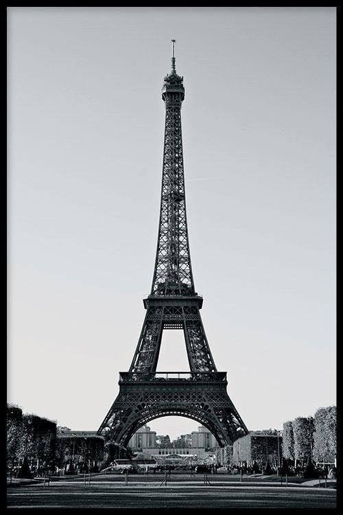 De Eiffeltoren- Poster ingelijst - 50 x 70 cm