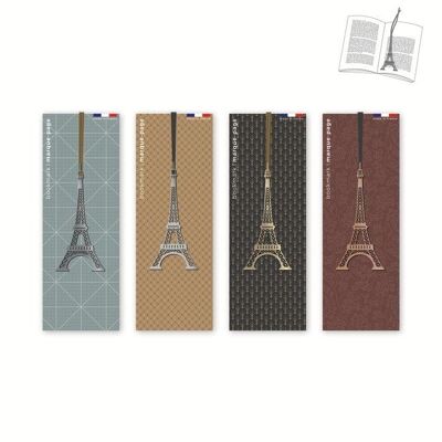 Assortment of 12 metal bookmarks - Paris