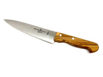Couteau à viande et à découper avec manche en bois d'olivier 3