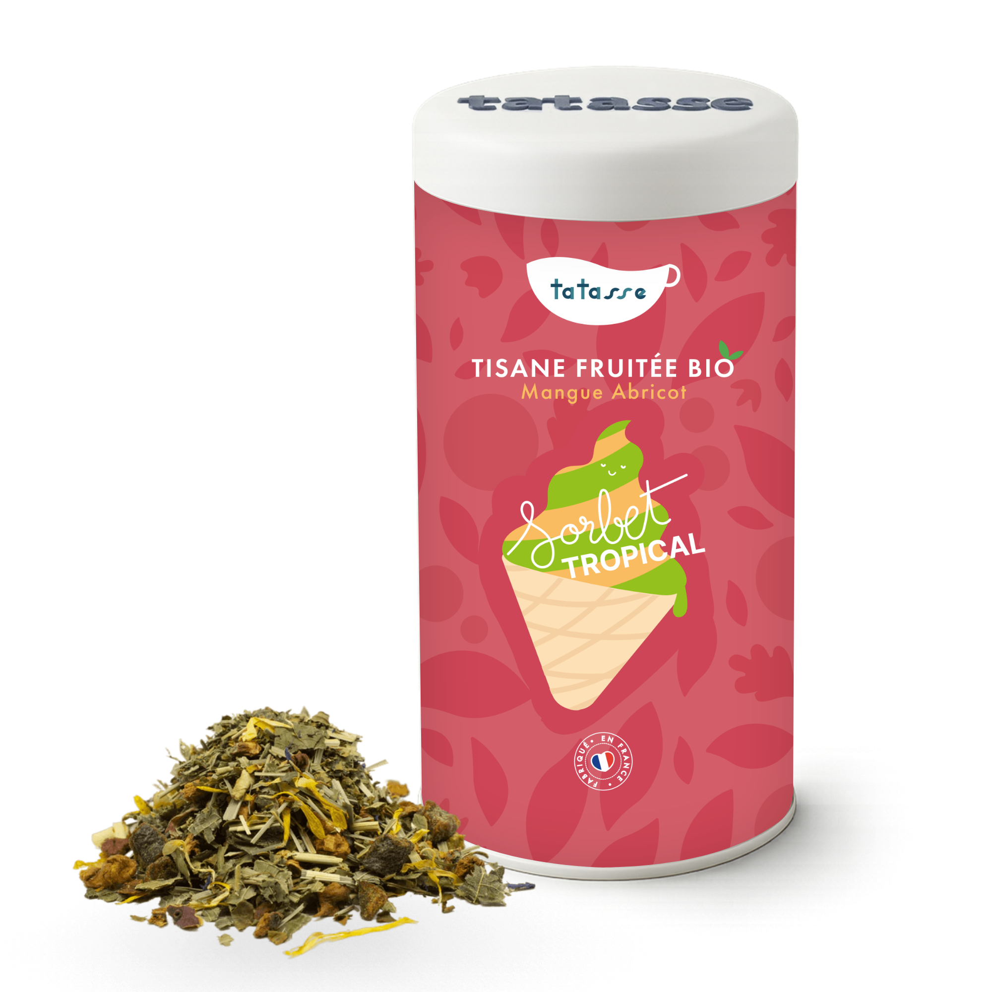 Organic mango and apricot infusion – fruity and sunny herbal tea – Tropical Sorbet