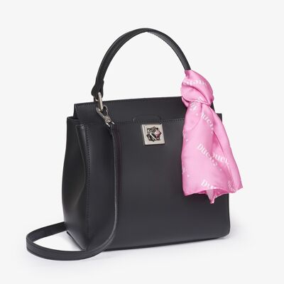 Epsom - Black Handbag Handmade Italian Leather