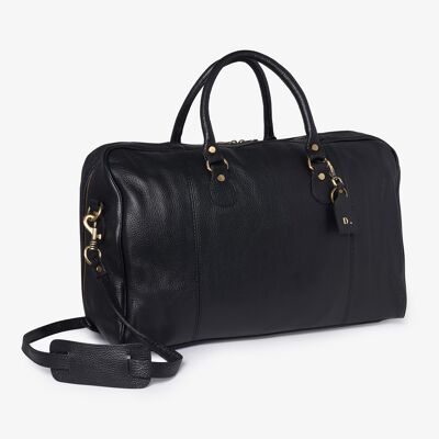 Cappadocia Black Holdall/Weekend Bag Italian Leather