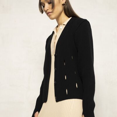 Black Merion Cardigan Meeta