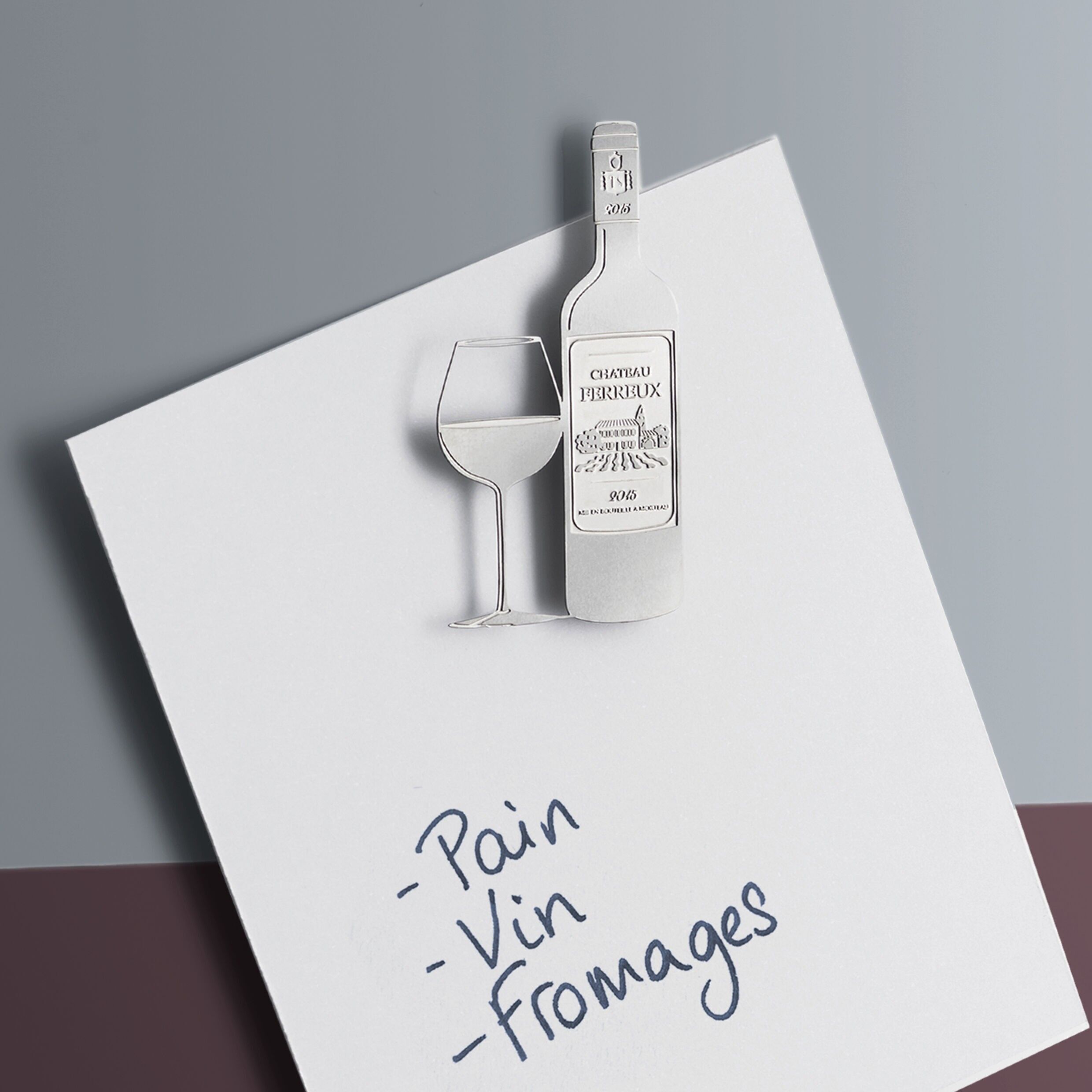 Magnete in metallo - Bordeaux