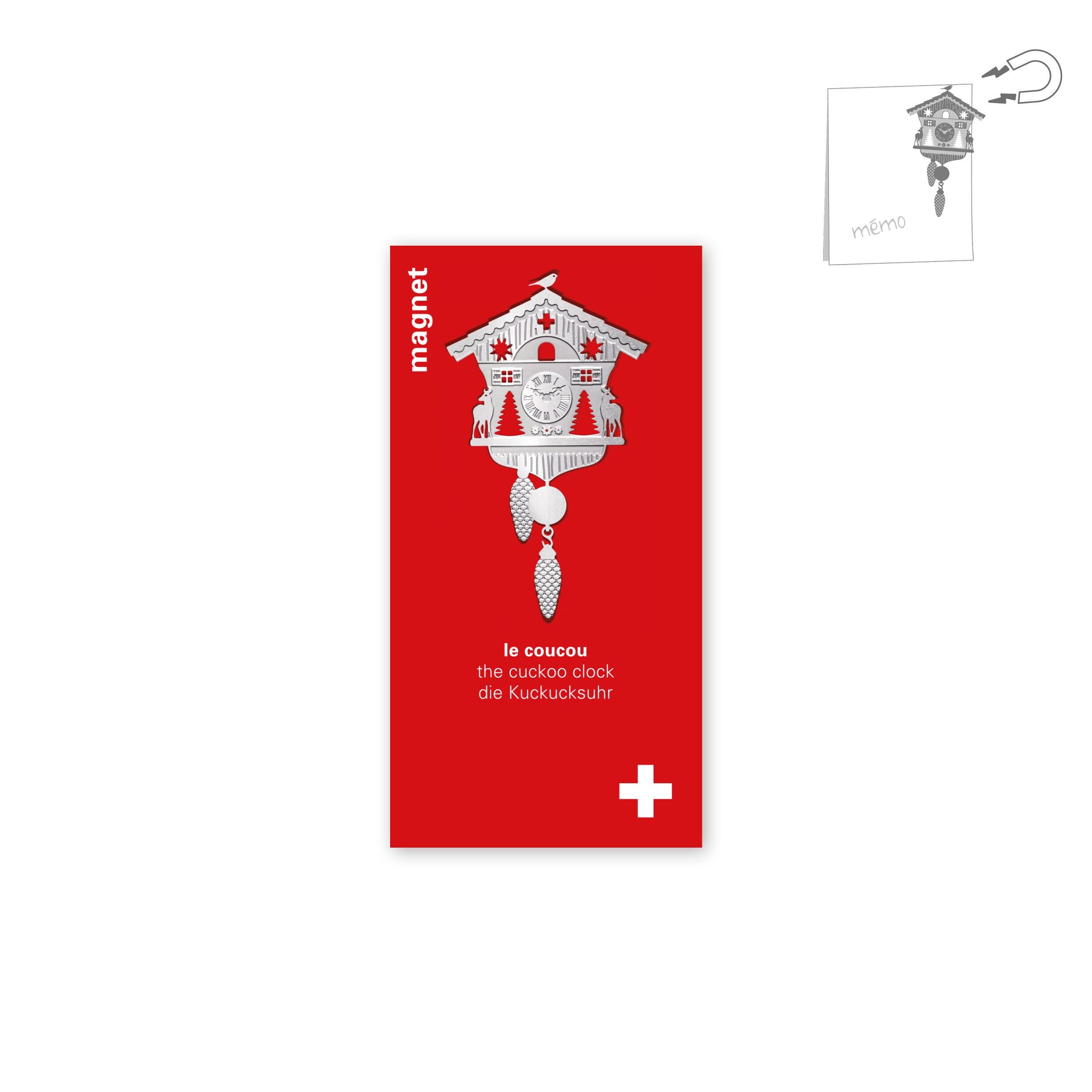 Magnete in metallo - cuculo