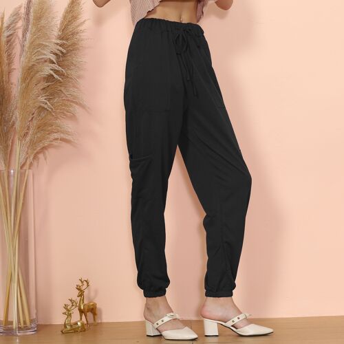 Lounge Pocket Joggers-Black