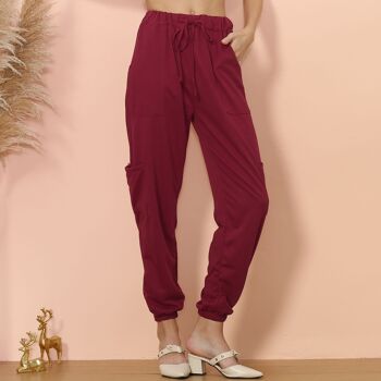 Pantalon de Jogging Lounge Pocket-Bordeaux 1