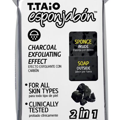 Esponjabon Soap Sponge Charcoal