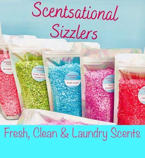 Fresh, Clean and Laundry Scents - Sizzler Pouches - 250g - Unstoppably Fresh