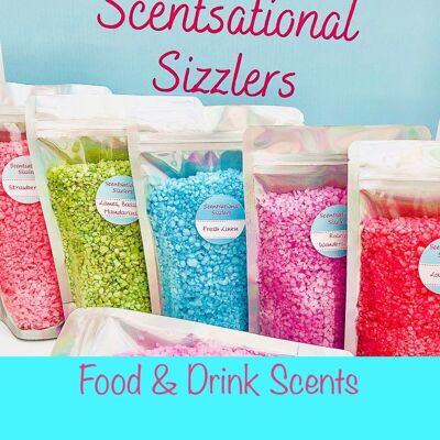 Aromas de comida y bebida - Sizzler Pouches - 250g - Cola Sweets