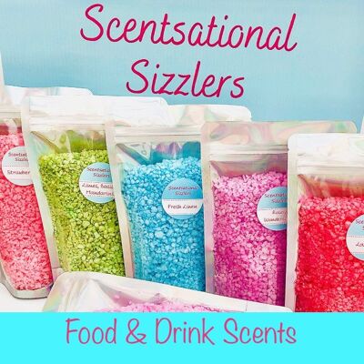 Aromas de comida y bebida - Bolsitas Sizzler - 250g - Violet Sweeties