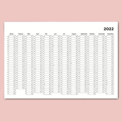 sous-bois - Wandkalender A1 - 2022