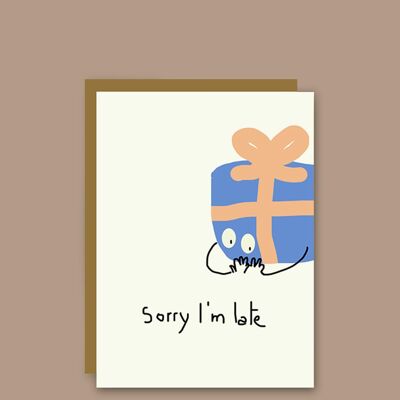 sous-bois  - Greeting card - I'm late