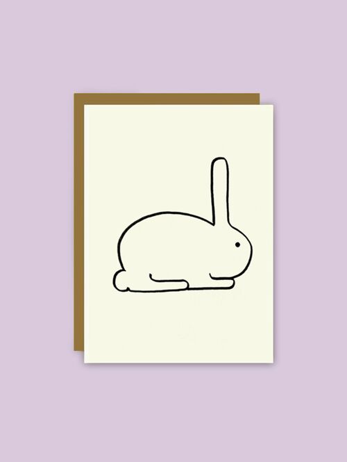 sous-bois - Greeting card - lapin