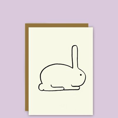 sous-bois - Carte de voeux - lapin