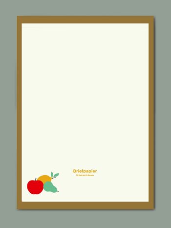 sous-bois - Papier à lettre - Fruits 2