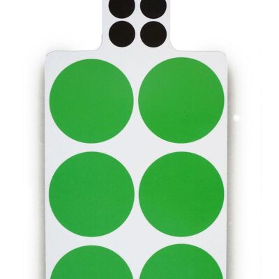 Cutting board / green dots