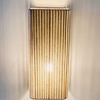 Lámpara de pared Tube // encaje marrón dorado - Colección STRAIGHT