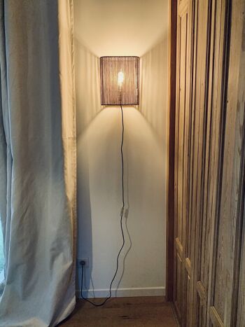 Applique ou lampe rectangle // Lacet lin - Collection STRAIGHT 1