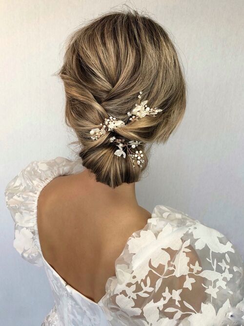 Ilja Hairpins Gold Hair Accessory Bride