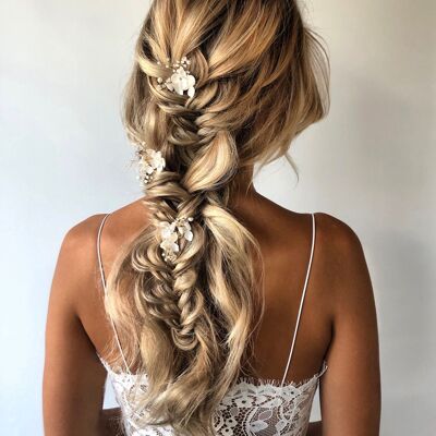 Ilja Horquillas Accesorio para el cabello dorado Novia