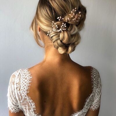 Lotis Hairpins Gold Hair Accessory Bride