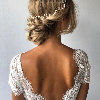 Dinja Hairvine Gold Accessoire pour cheveux Mariée