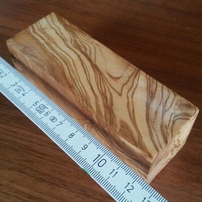 Olive wood scantling, approx. 40 x 40 x 120 mm, DIY