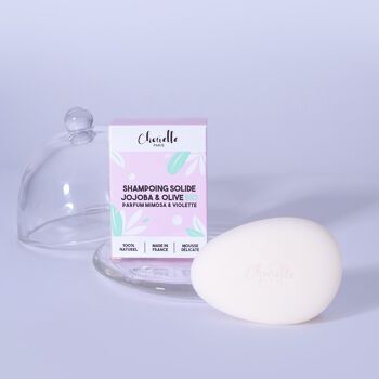 Shampoing Solide Bio - 100% naturel - Une formule moussante anti-gaspi , au Jojoba et Huile Olive Bio . 1