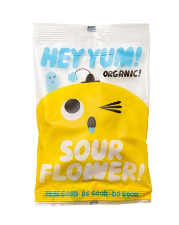 HÉ MIAM ! Sour Flower - Gummies aux fruits aigres biologiques, 100 g 6