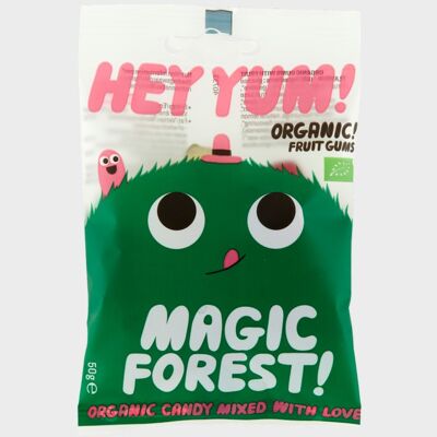 EHI YUM! Magic Forest - Gomme alla frutta biologiche, 50 g