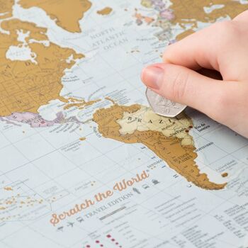 Carte Scratch the World® au format voyage. 1
